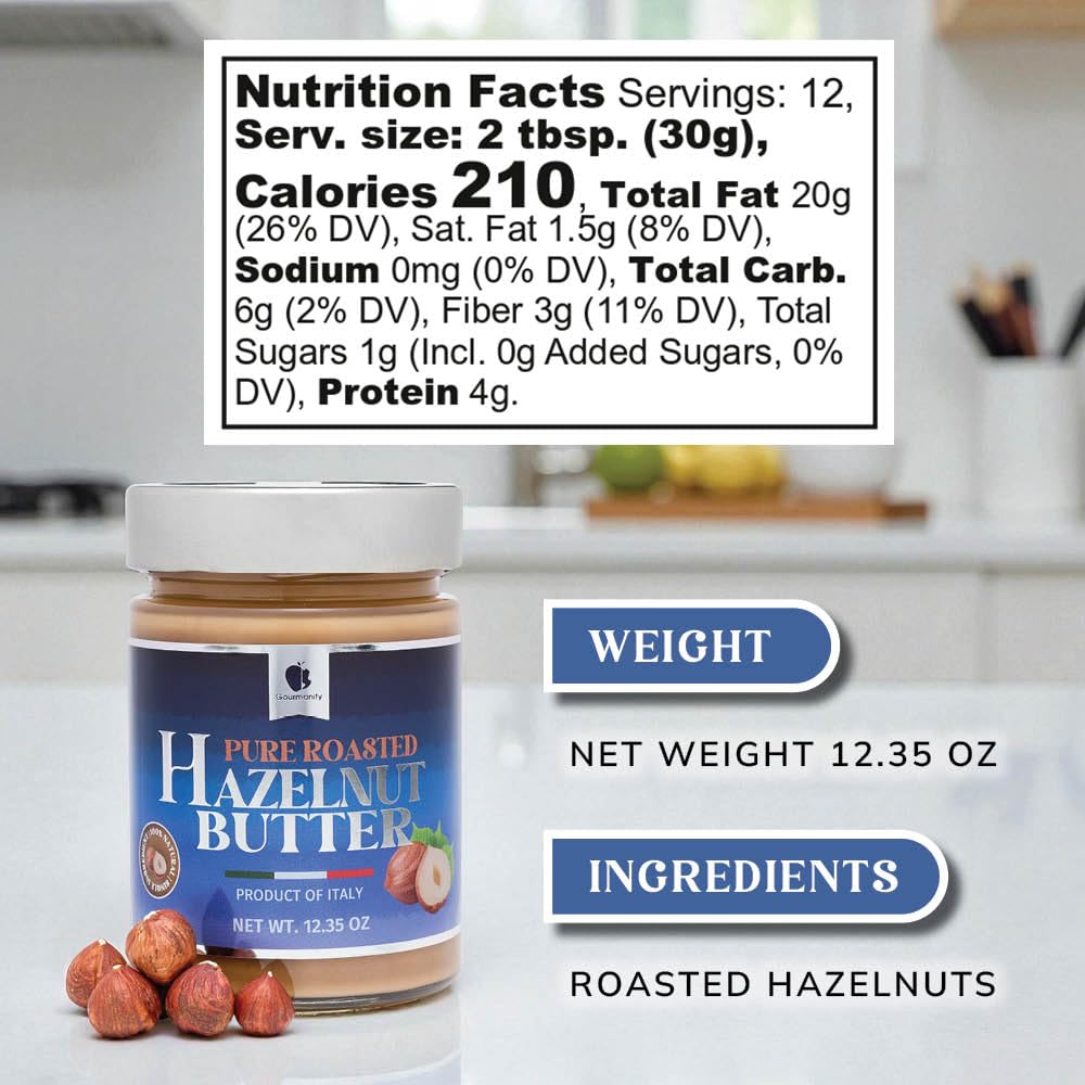 Gourmanity Hazelnut Butter (12.35oz)
