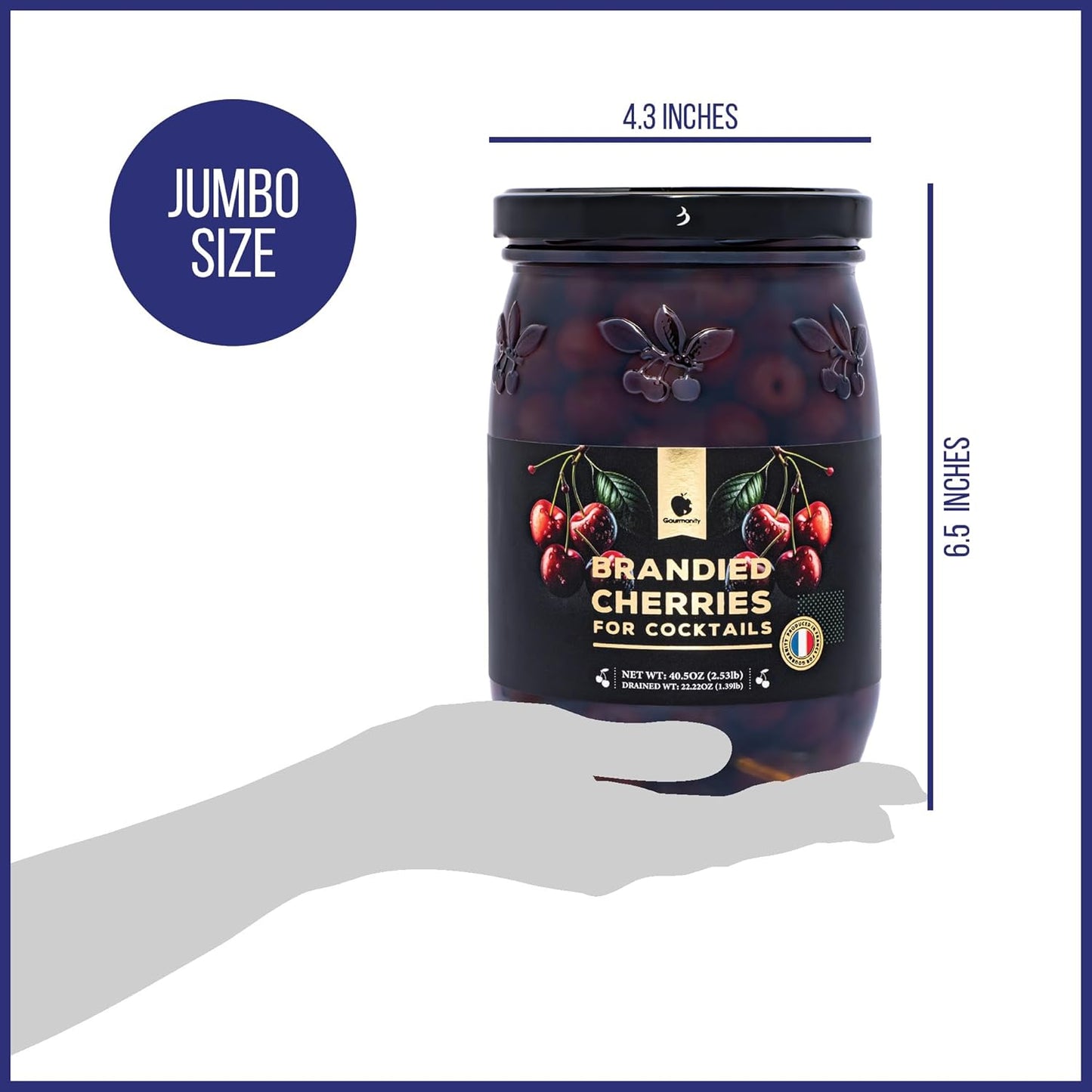 Gourmanity Brandied Cocktail Cherries 40.56oz