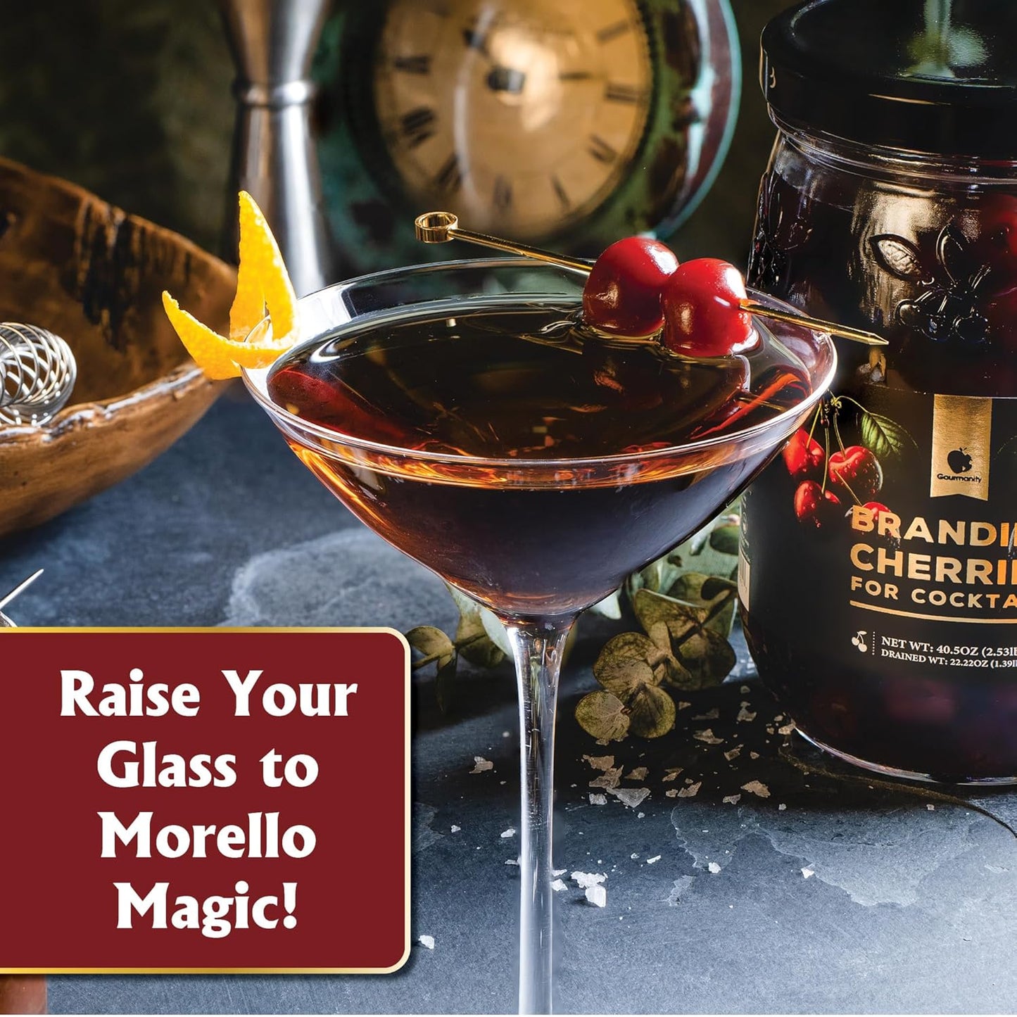 Gourmanity Brandied Cocktail Cherries 40.56oz