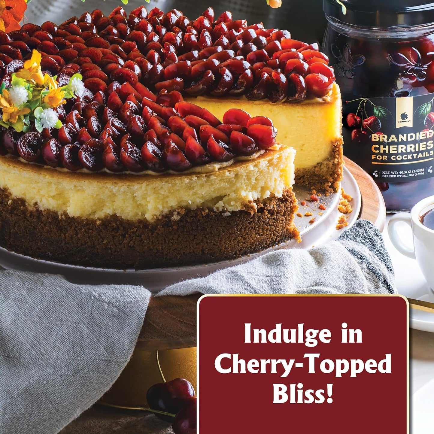 Gourmanity Brandied Cocktail Cherries 40.56oz