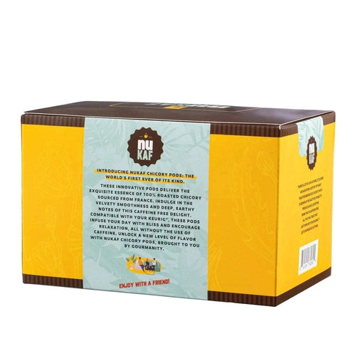 Gourmanity’s chicory coffee pods add an earthy natural flavor to your coffee