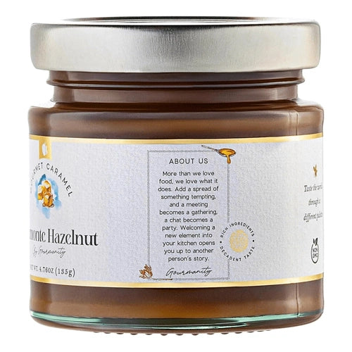 Gourmanity Royal Preserve Piemonte Hazelnut Caramel Sauce 4.76oz - Gourmanity