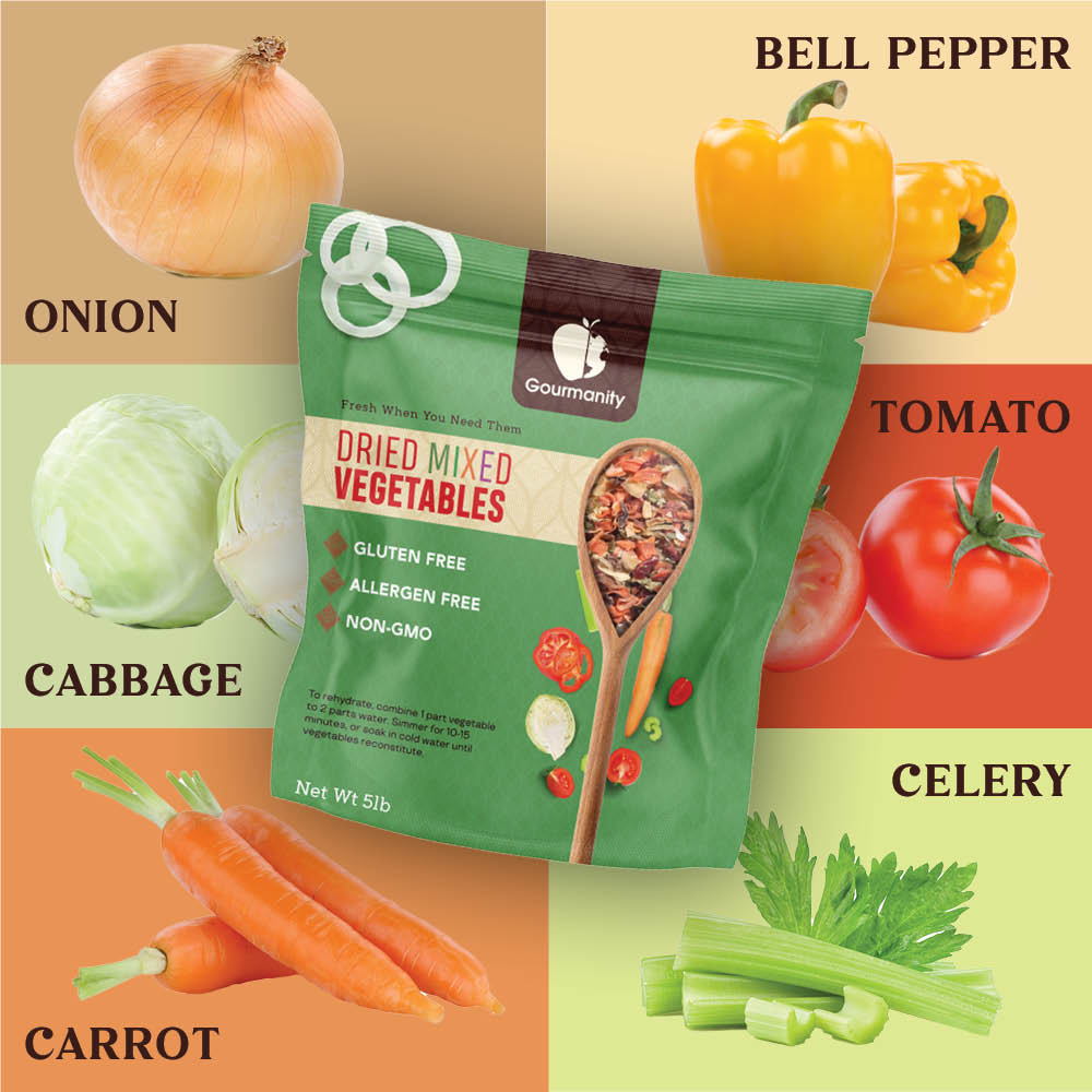 Gourmanity Dehydrated Mixed Vegetables