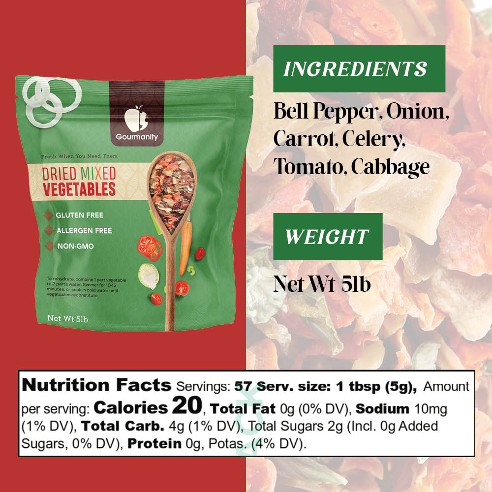 Gourmanity Dehydrated Mixed Vegetables
