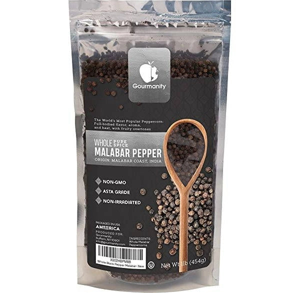 Gourmanity Whole Malabar Pepper 1lb - Gourmanity