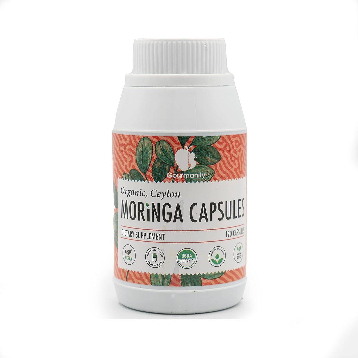 Gourmanity Organic Ceylon Vegan Moringa Capsules 120pk - Special Order