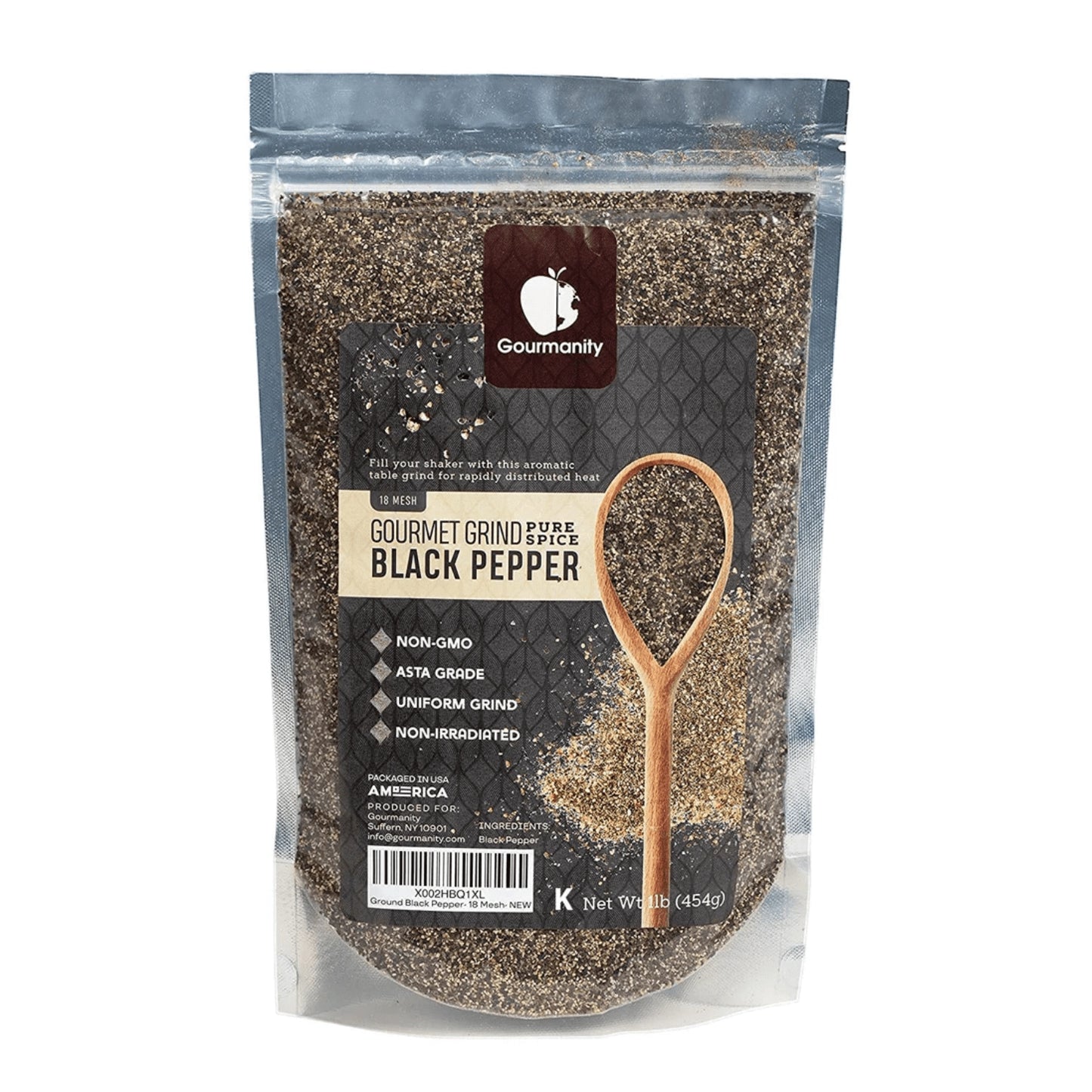 Gourmanity Gourmet Grind Black Pepper 18 Mesh 1lb - Gourmanity