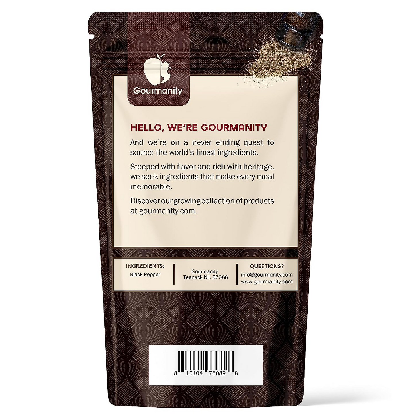 Gourmanity Table Grind Black Pepper 28 Mesh 1lb - Gourmanity