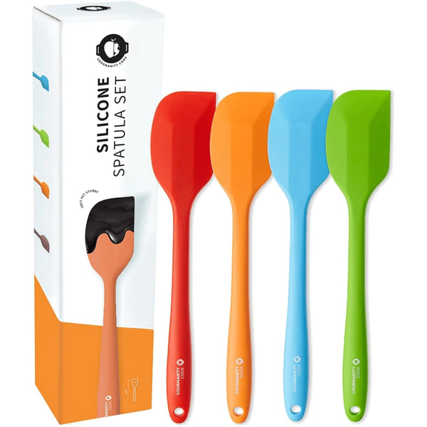 Gourmanity Cook Silicone Spatula Set of 4 - Gourmanity