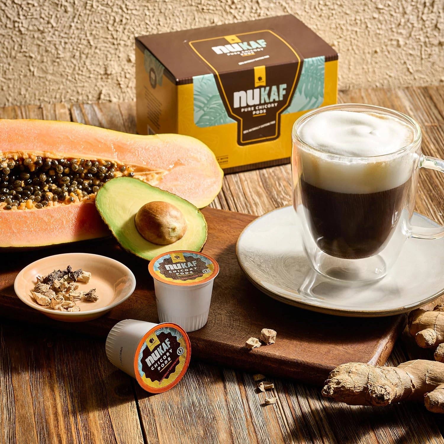 Start your day with a healthier option and enjoy Gourmanity’s chicory coffee K cups