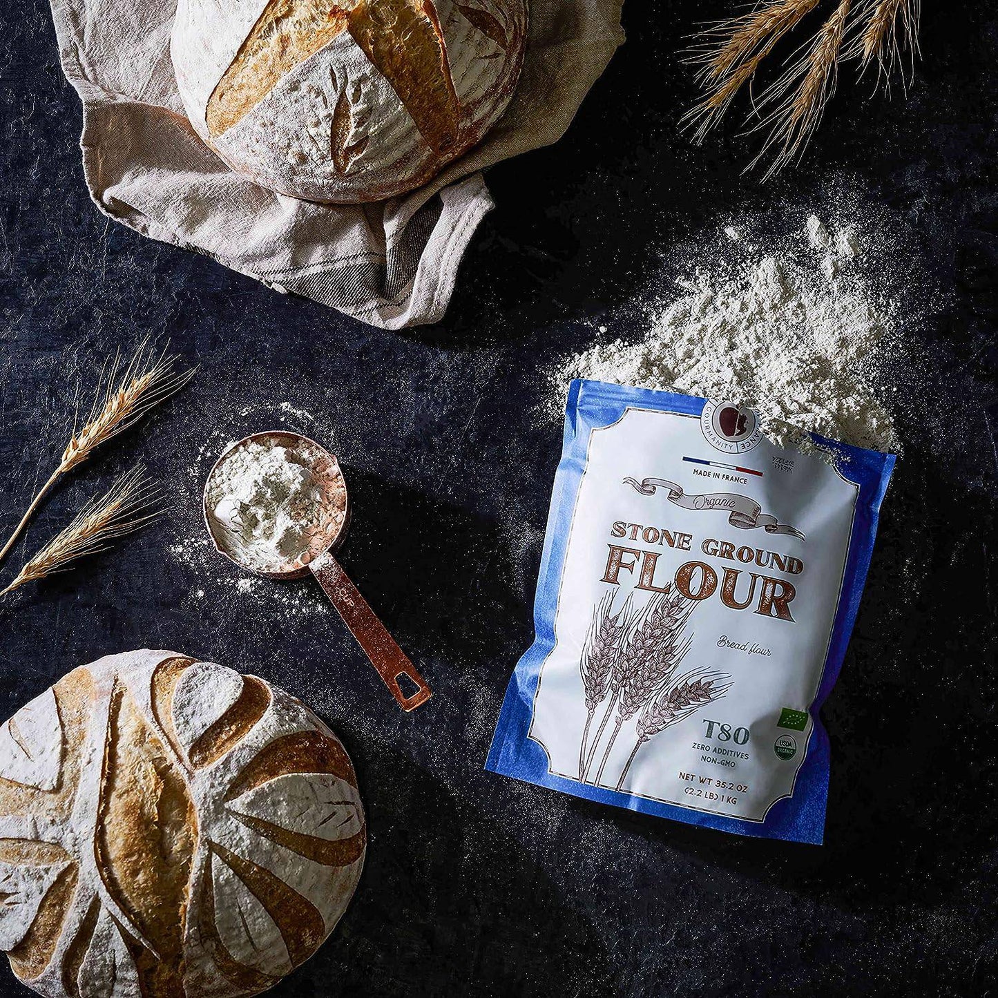 Gourmanity Organic Stone Ground Bread Flour