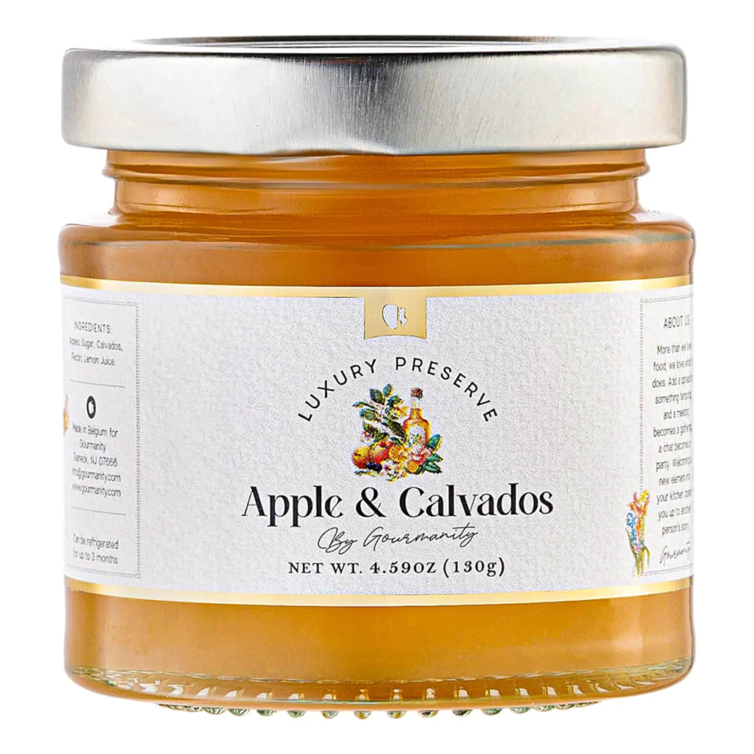 Gourmanity Luxury Preserves Braeburn Apple & Calvados Preserves 4.59oz - Gourmanity