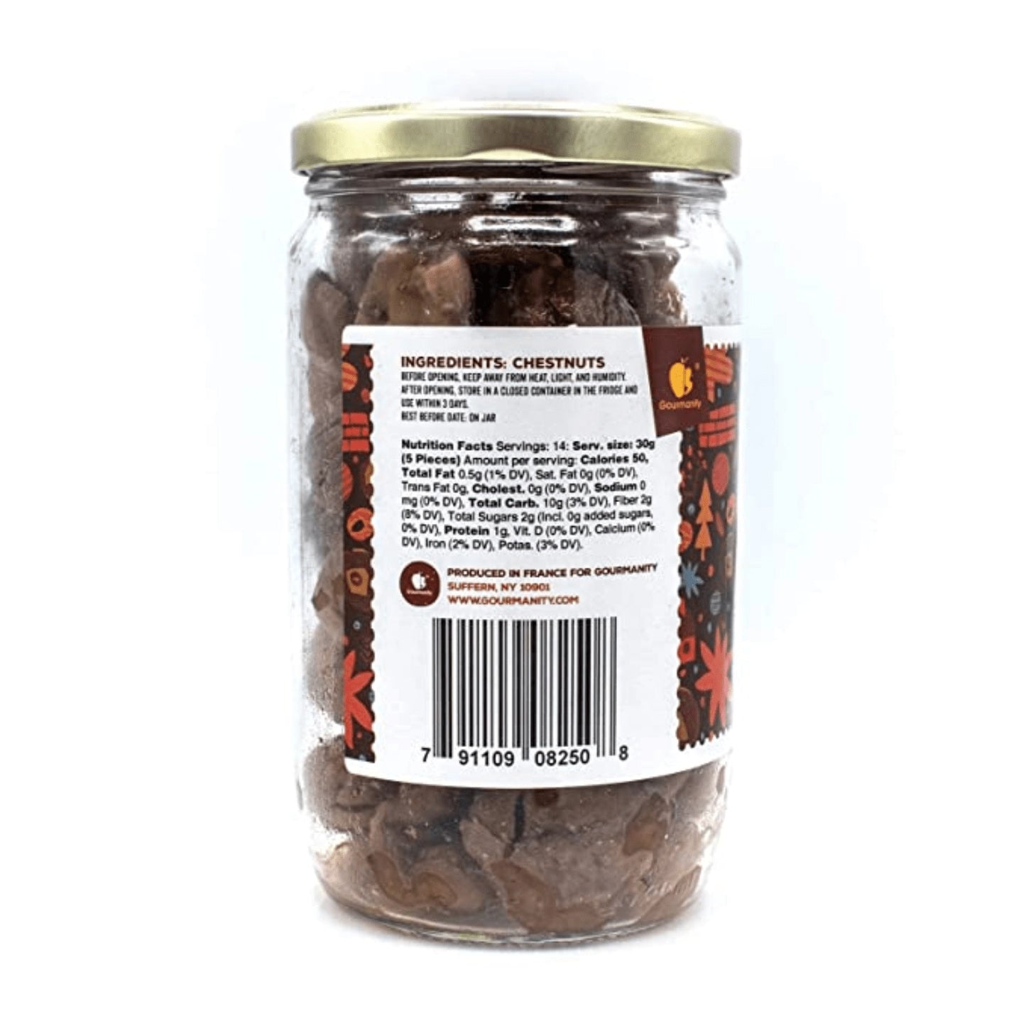 Gourmanity’s whole roasted chestnuts in a Jar are packed full of nutritional value!