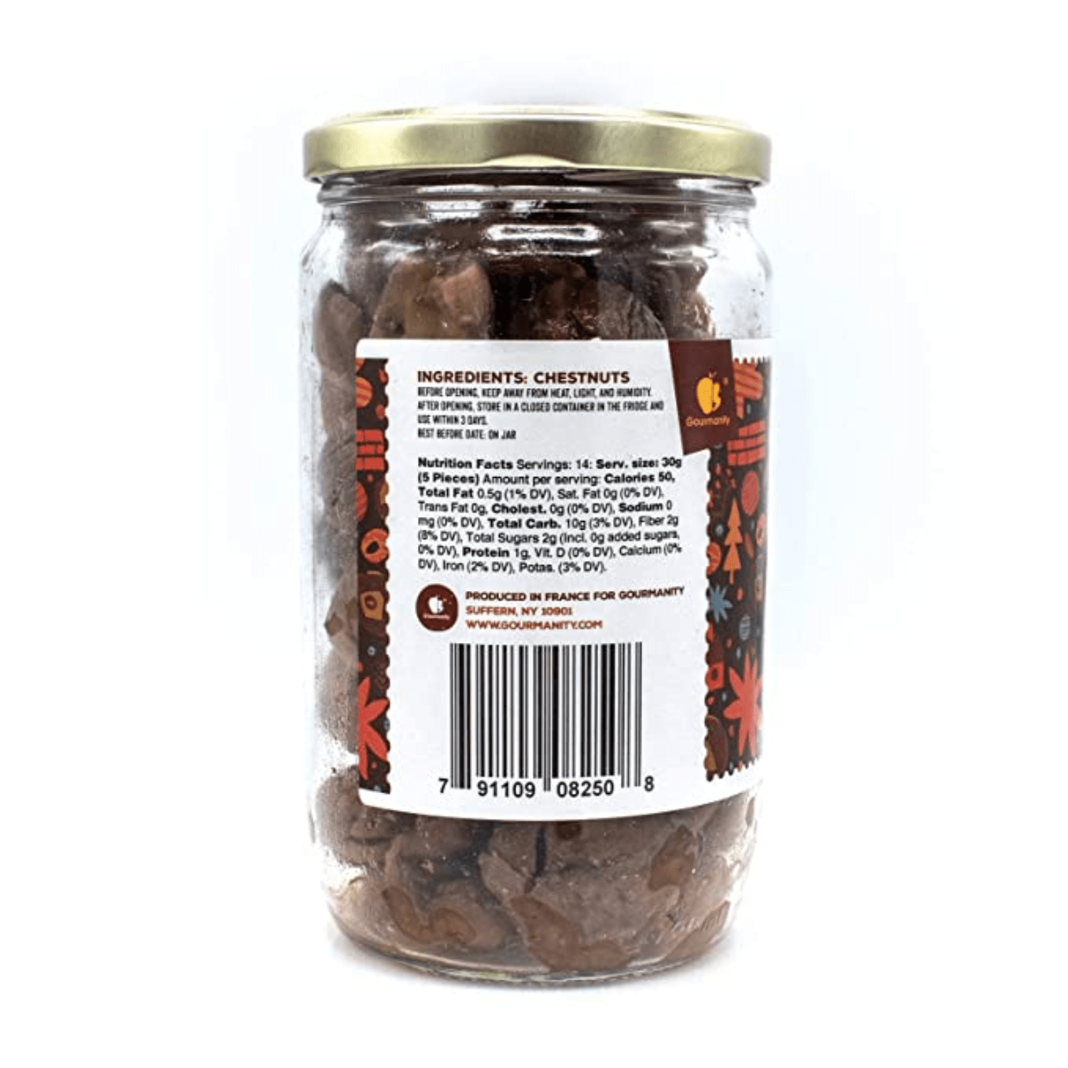 Gourmanity’s whole roasted chestnuts in a Jar are packed full of nutritional value!