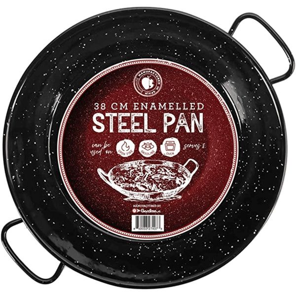 Made By Garcima For Gourmanity Black Enamel Steel Paella Pan