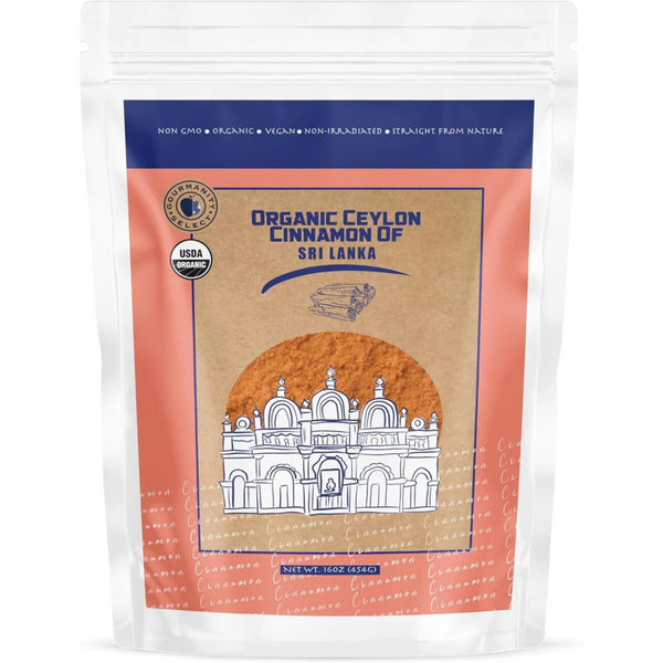 Gourmanity Select Ceylon Cinnamon Powder From Sri Lanka 16oz