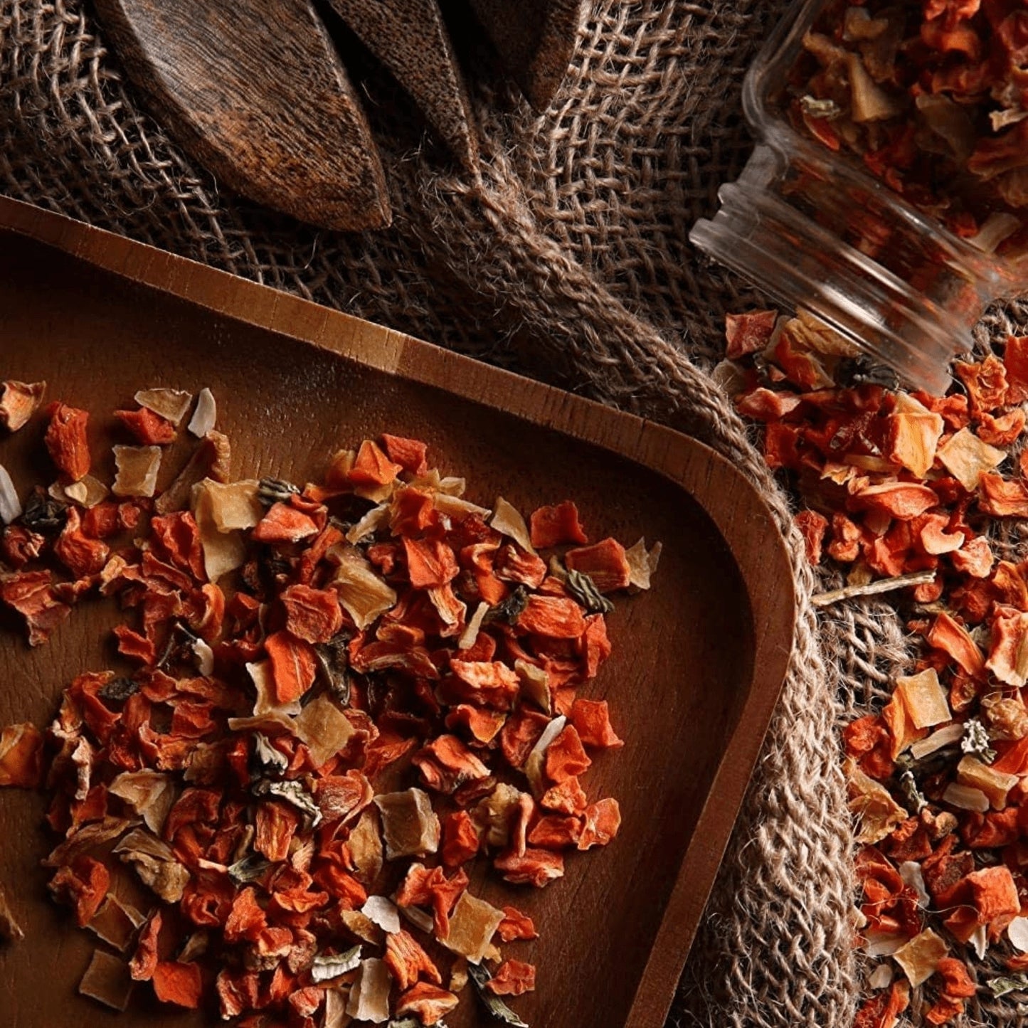 Gourmanity’s dehydrated vegetables can be refreshed in seconds. Add them to soups, rice, casseroles, and more!