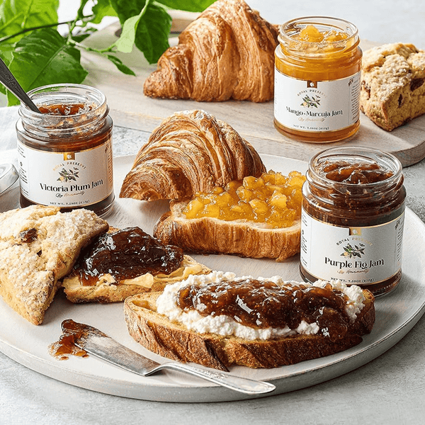 Buy Gourmanity Victoria plum jam for toast, scones, and croissants.