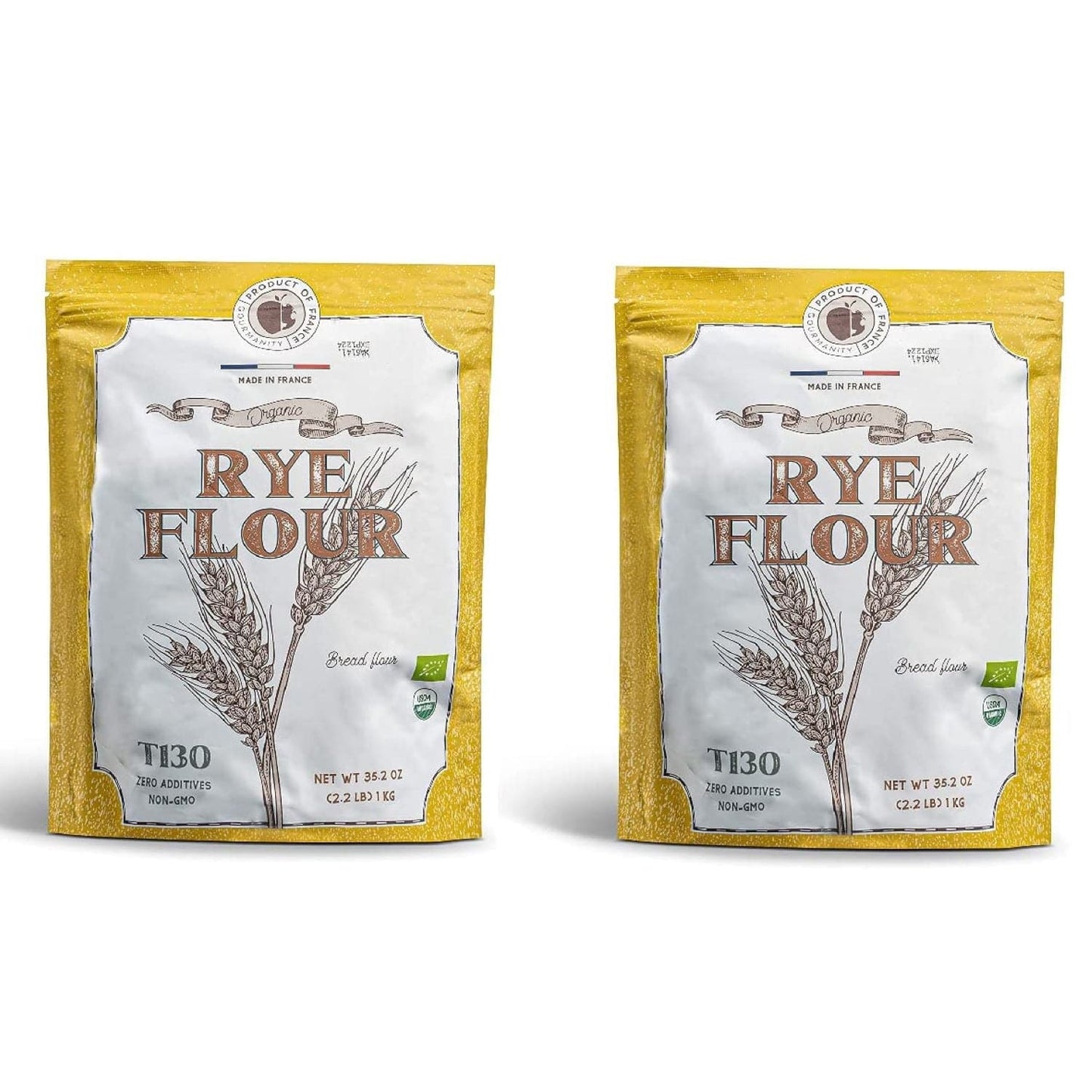 Packet of Gourmanity’s rye flour