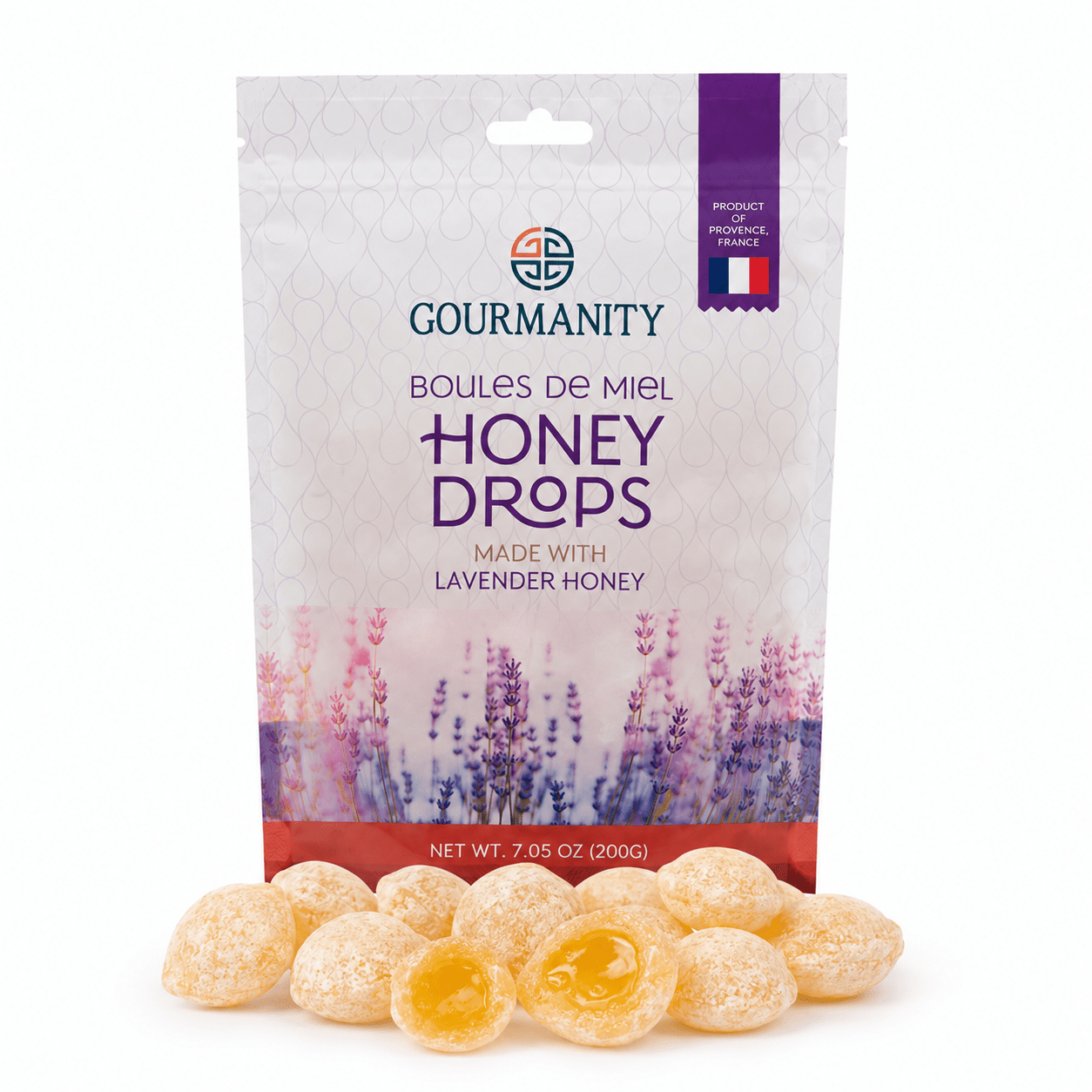 Gourmanity Lavender Honey Drops Refill Pouch 7.05 oz / 200g