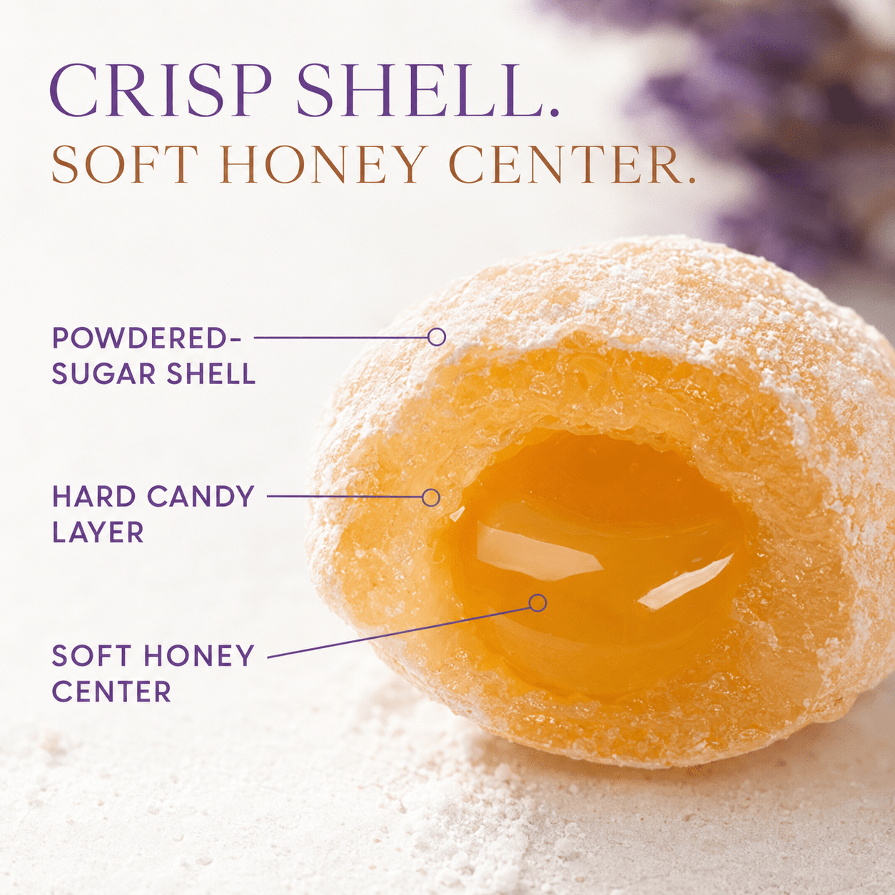 Gourmanity Lavender Honey Drops Refill Pouch 7.05 oz / 200g