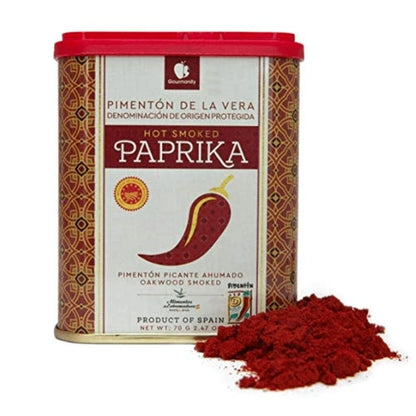 Gourmanity Hot Smoked Spanish Paprika Tin 2.46oz - Gourmanity