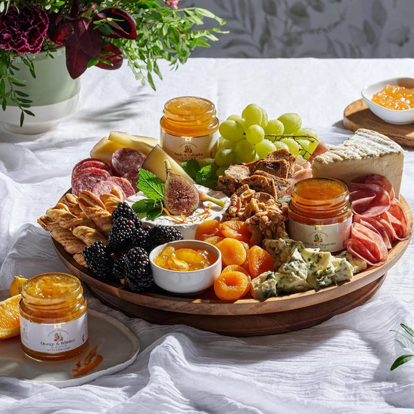 Gourmanity’s jam gift set can be paired with fruit, cheese, and meats.