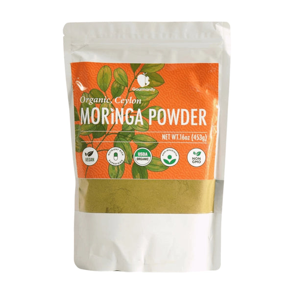 Gourmanity Organic Ceylon Moringa Leaf Powder 1lb - Gourmanity