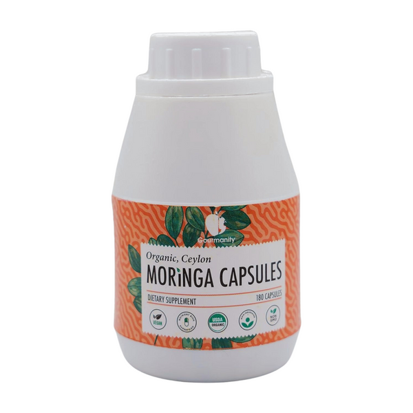 Gourmanity Organic Ceylon Vegan Moringa 180 Capsules