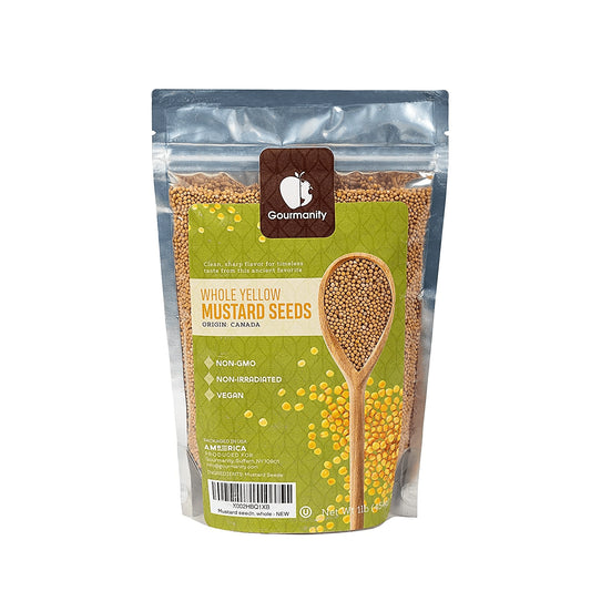 Gourmanity Yellow Mustard Seeds 1lb - Gourmanity