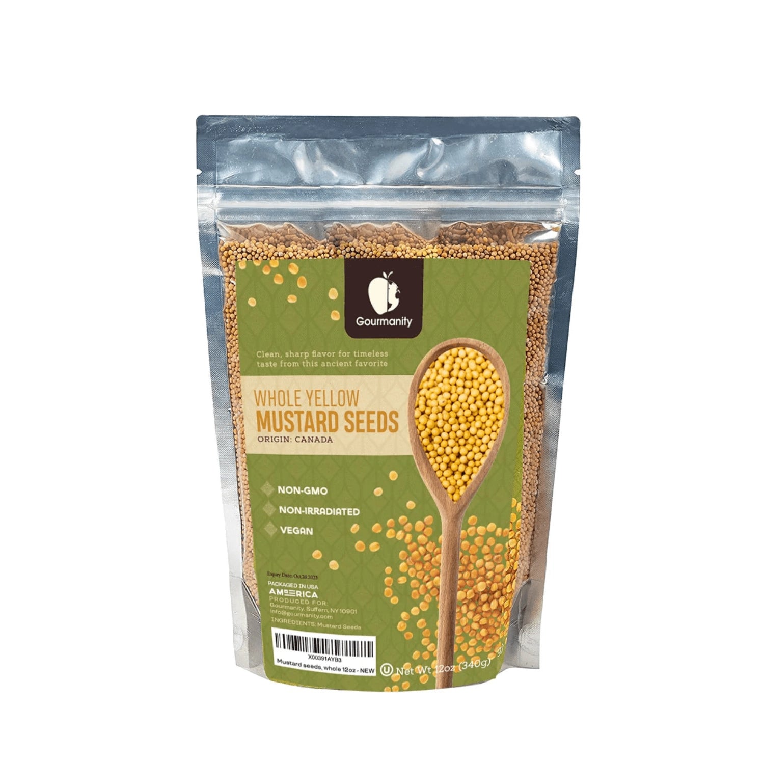 Gourmanity Yellow Mustard Seeds 12oz - Gourmanity