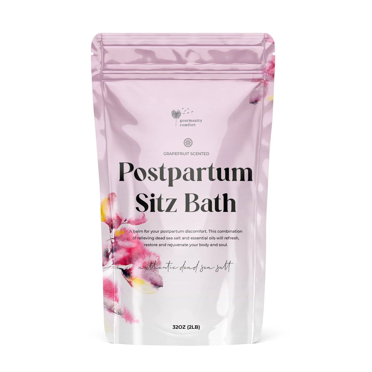 Gourmanity’s postpartum bath salts offer relief and comfort for new mothers and all women alike