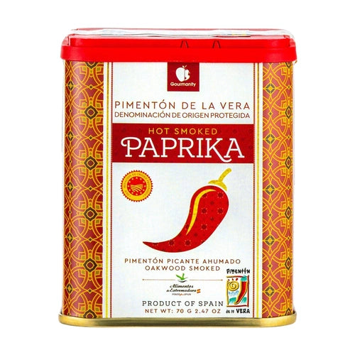 Gourmanity Hot Smoked Spanish Paprika Tin 2.46oz - Gourmanity