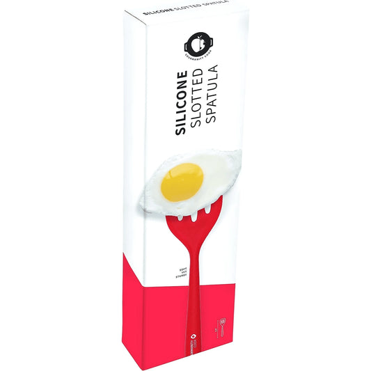 Gourmanity Cook Red Silicone Slotted Spatula - Gourmanity