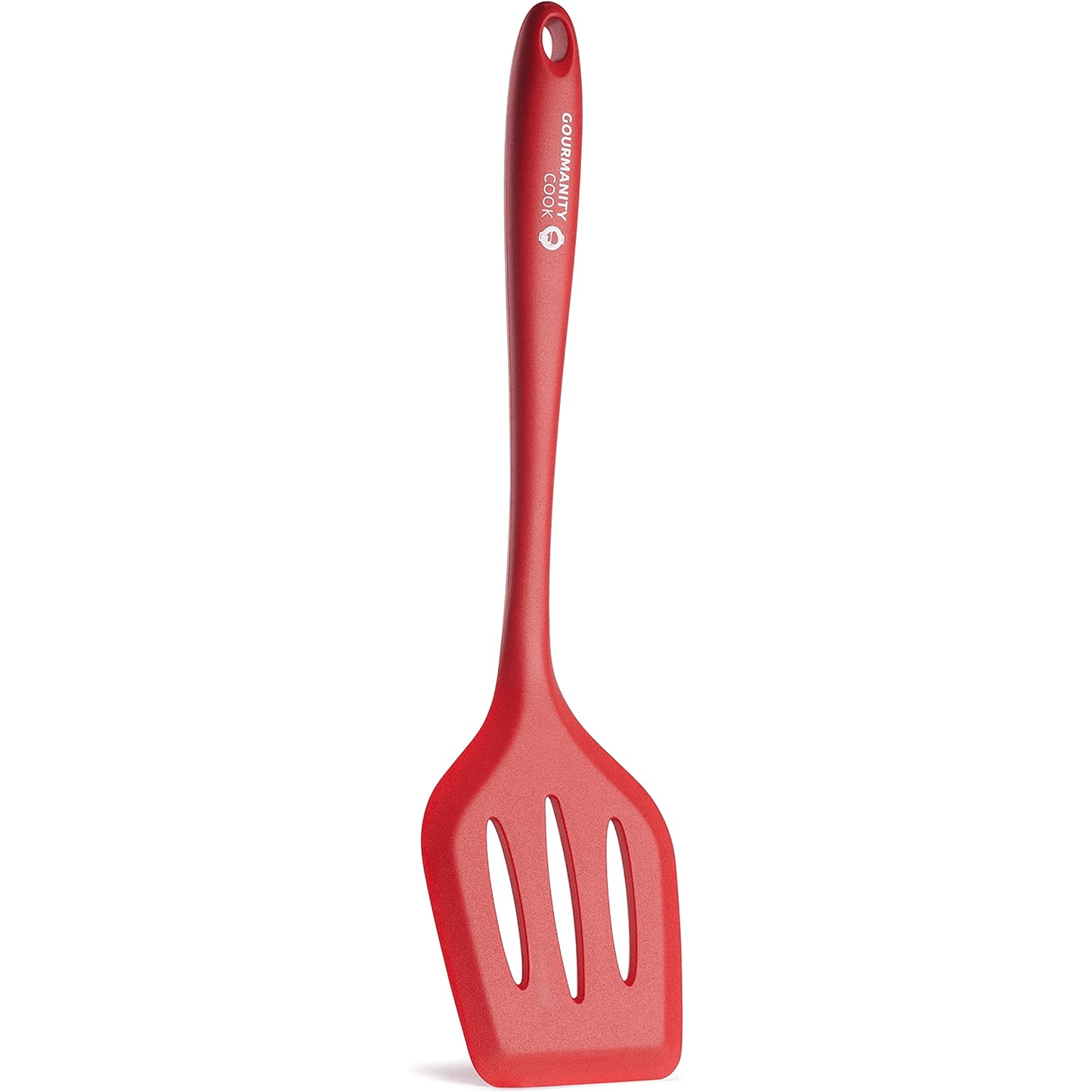 Gourmanity Cook Red Silicone Slotted Spatula - Gourmanity