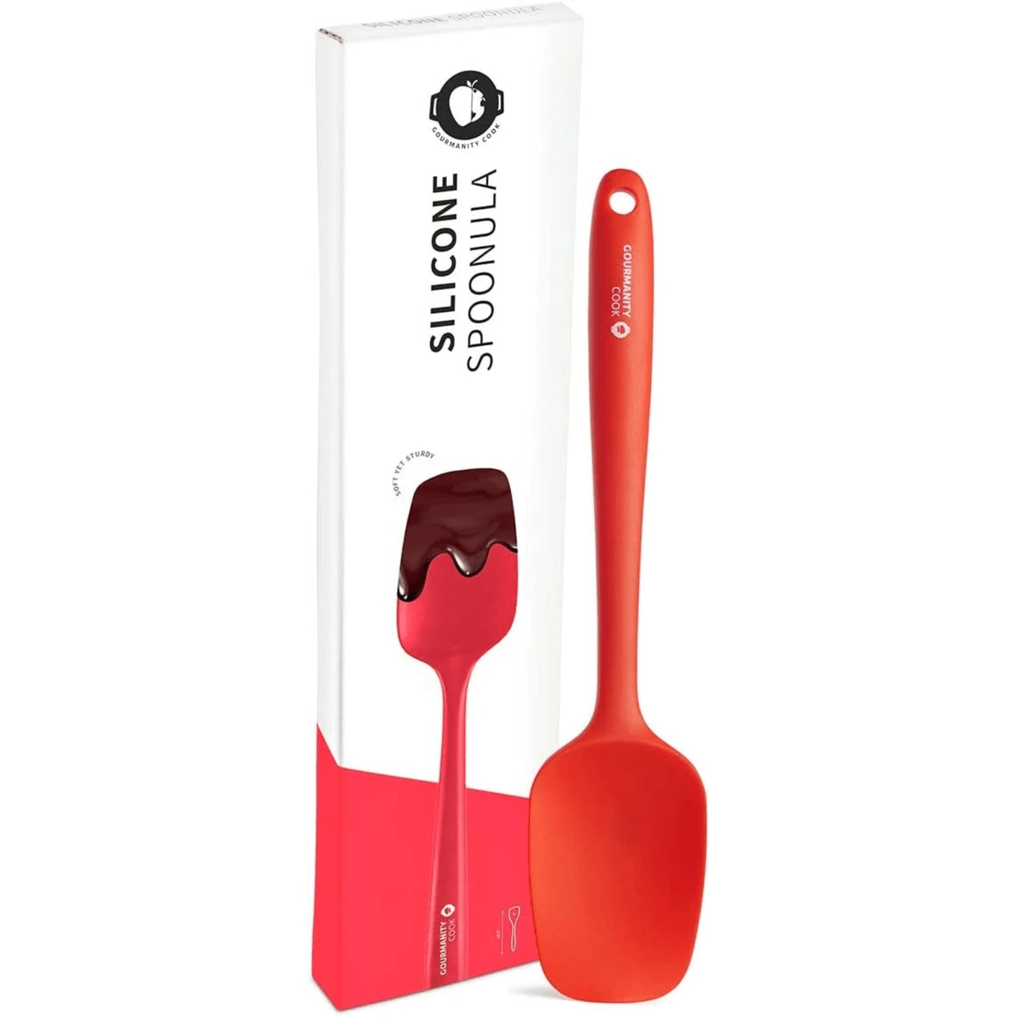 Gourmanity Cook Red Silicone Spoonula - Gourmanity