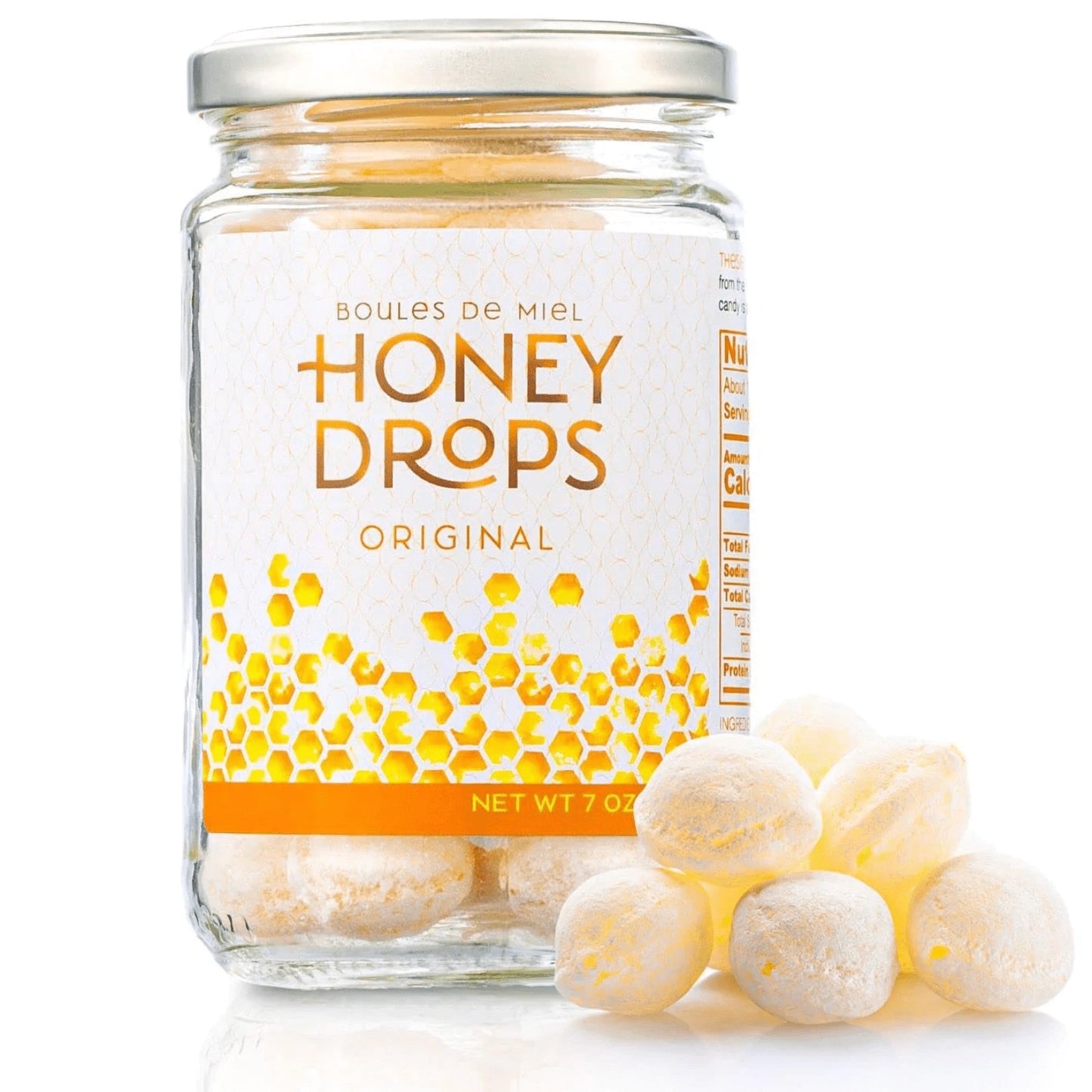 Gourmanity’s delicate honey drops have a hard shell and soft delicious honey center