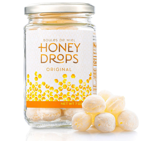 Gourmanity’s delicate honey drops have a hard shell and soft delicious honey center