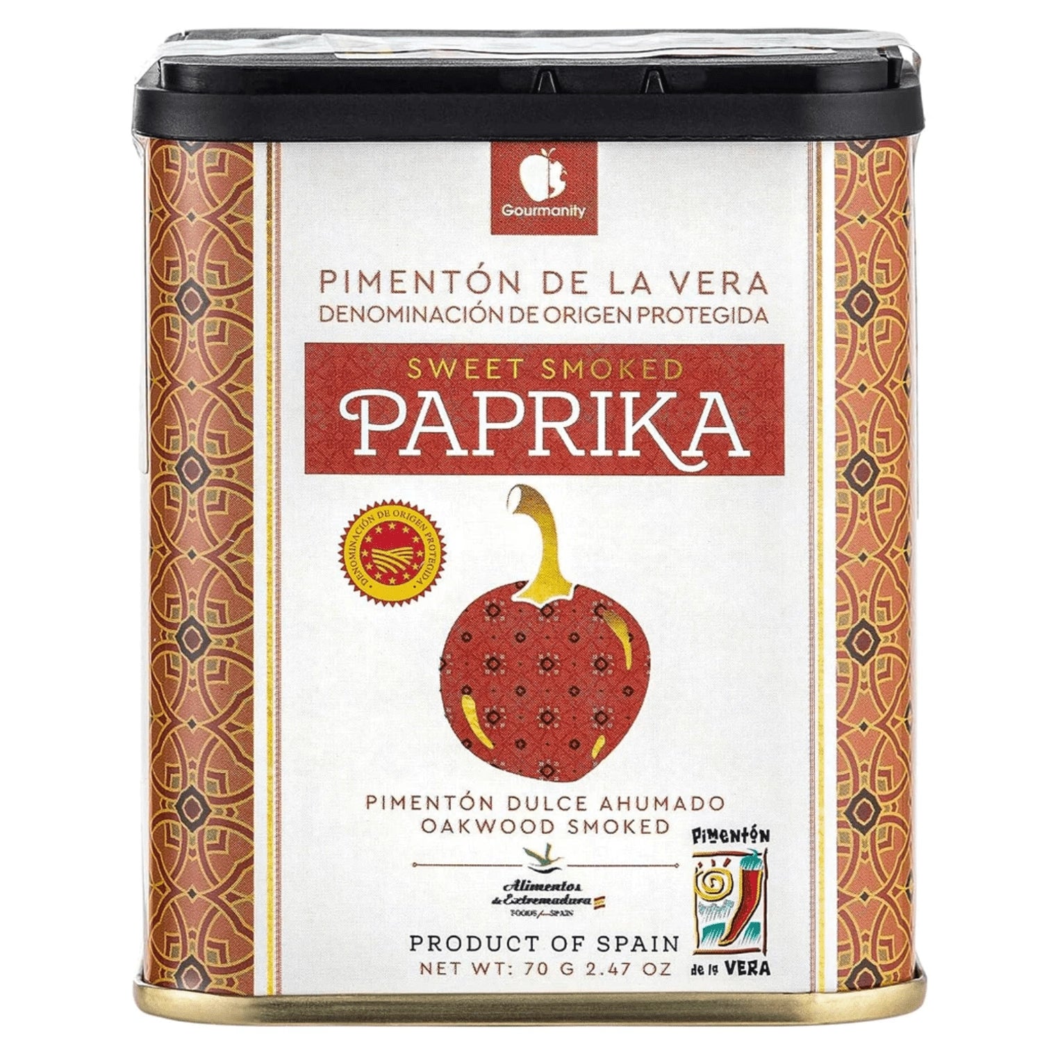 Gourmanity Sweet Smoked Spanish Paprika Tin 2.47oz - Gourmanity