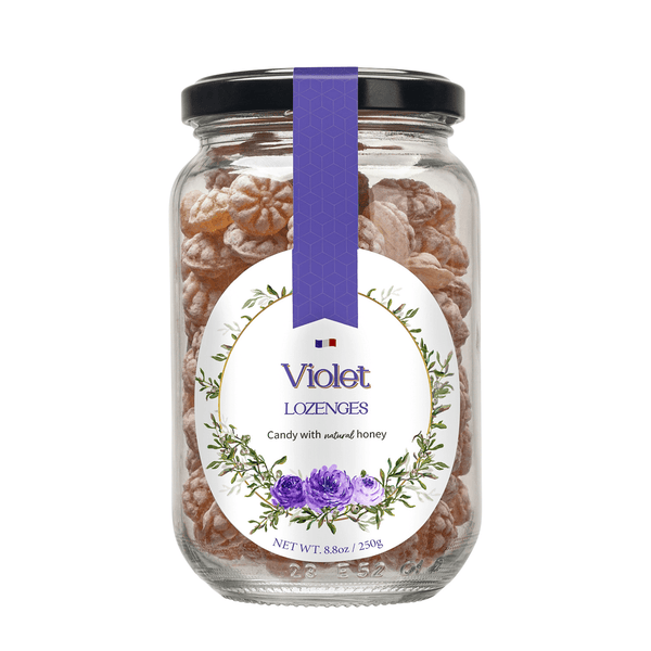 Gourmanity Violet Flavor Honey Lozenges 8.8oz