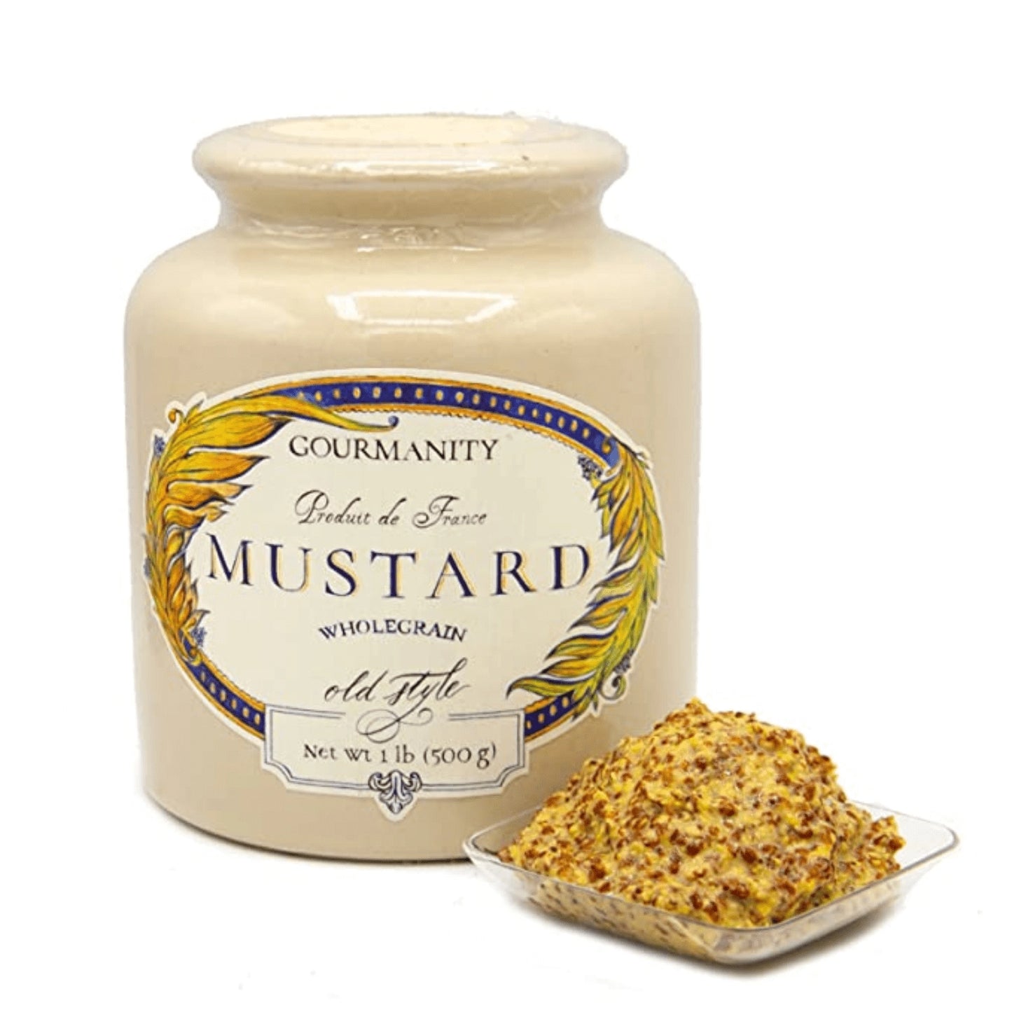 Gourmanity Wholegrain Mustard Stone Jar 1lb - Gourmanity