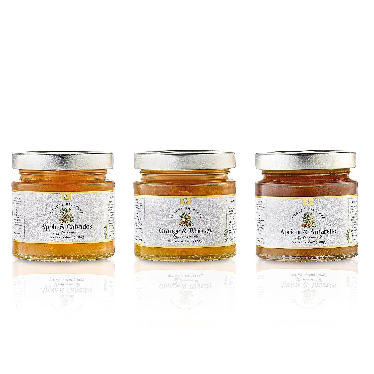 Gourmanity Luxury Preserve Apricot & Amaretto Jam 4.59oz - Gourmanity