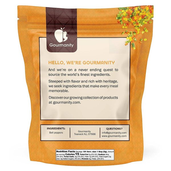 Gourmanity Dehydrated Mixed Bell Peppers 2lb - Gourmanity