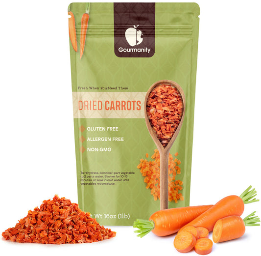 Gourmanity Dehydrated Carrot Flakes 1lb