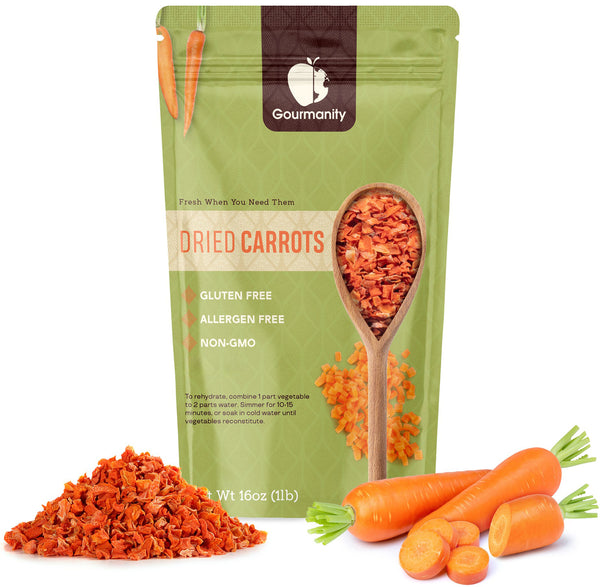 Gourmanity Dehydrated Carrot Flakes 1lb