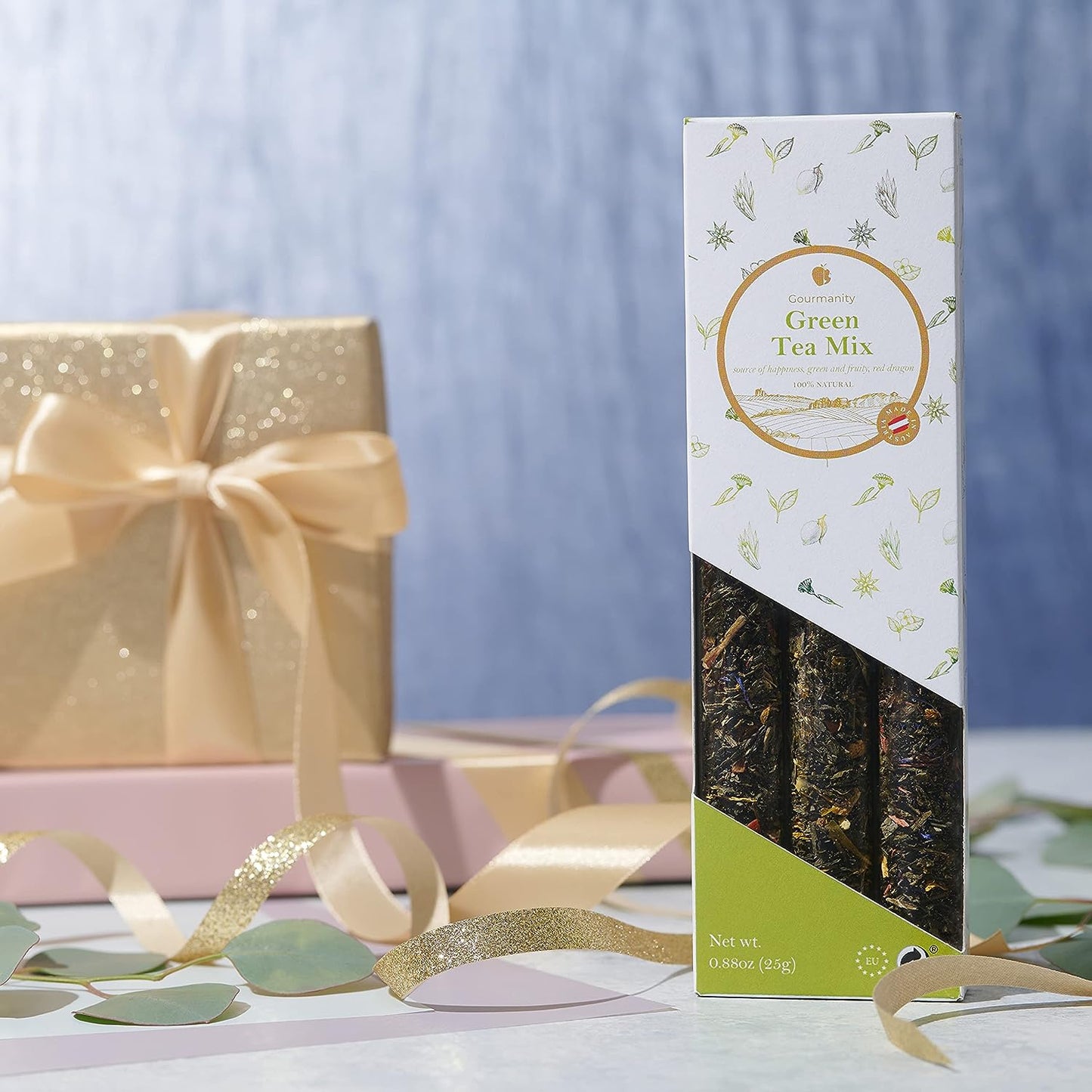 Gourmanity Tea Sampler Gift Set Japanese Green Tea Mix 3 Flavors