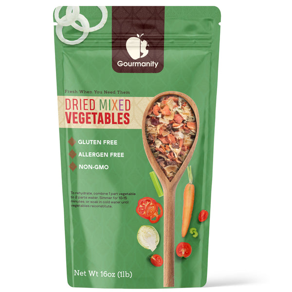 Gourmanity Dehydrated Mixed Vegetables 1lb