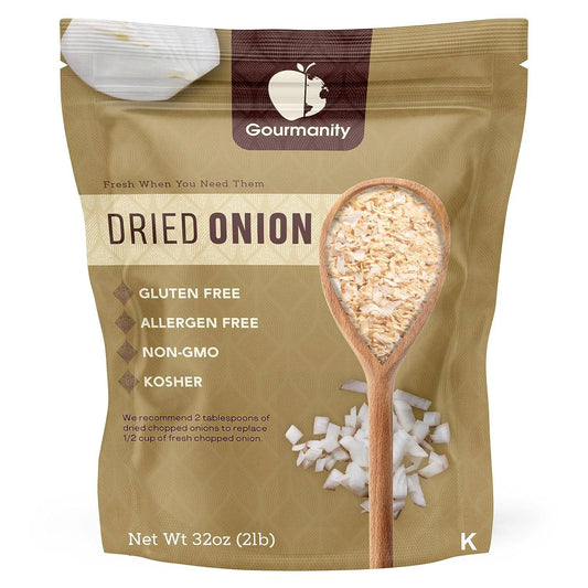 Gourmanity Dehydrated Chopped Onions 2lb - Gourmanity