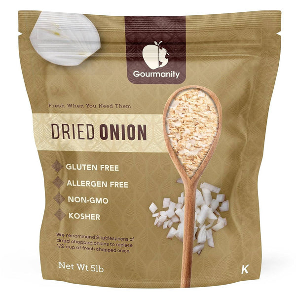 Gourmanity Dehydrated Chopped Onions 5lb