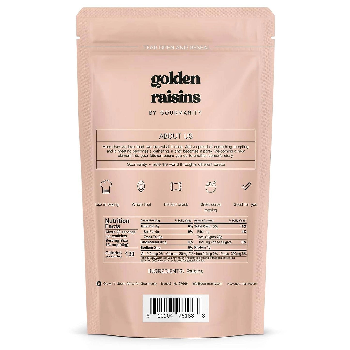 Gourmanity Golden Raisins 2lb - Gourmanity